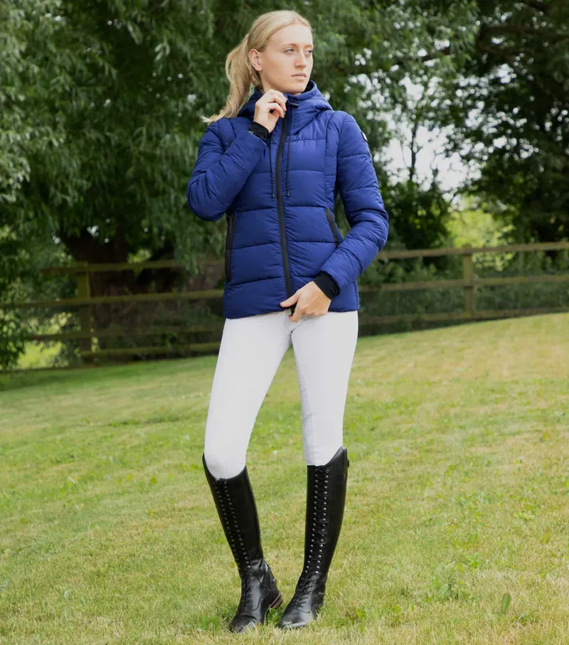 Premier Equine Casella Ladies Quilted Jacket Imperial Navy-1