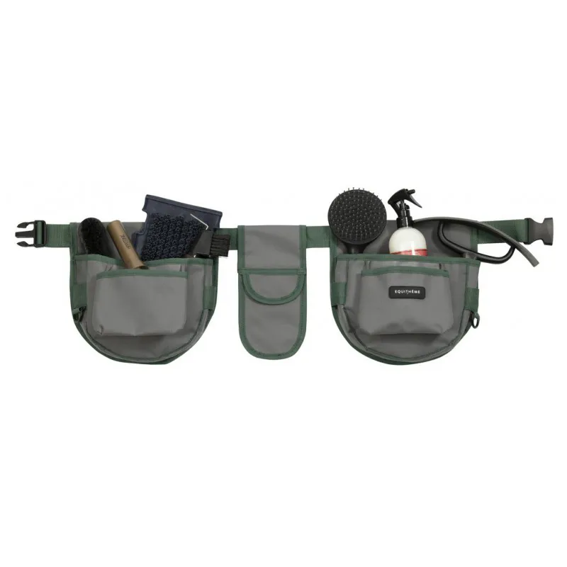 Equitheme Grooming Belt Grey Green