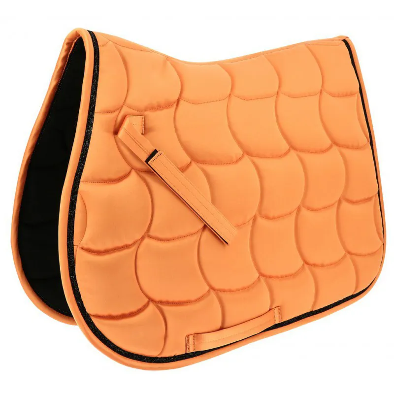 Equitheme Satin Saddle Pad Full Size Orange-1