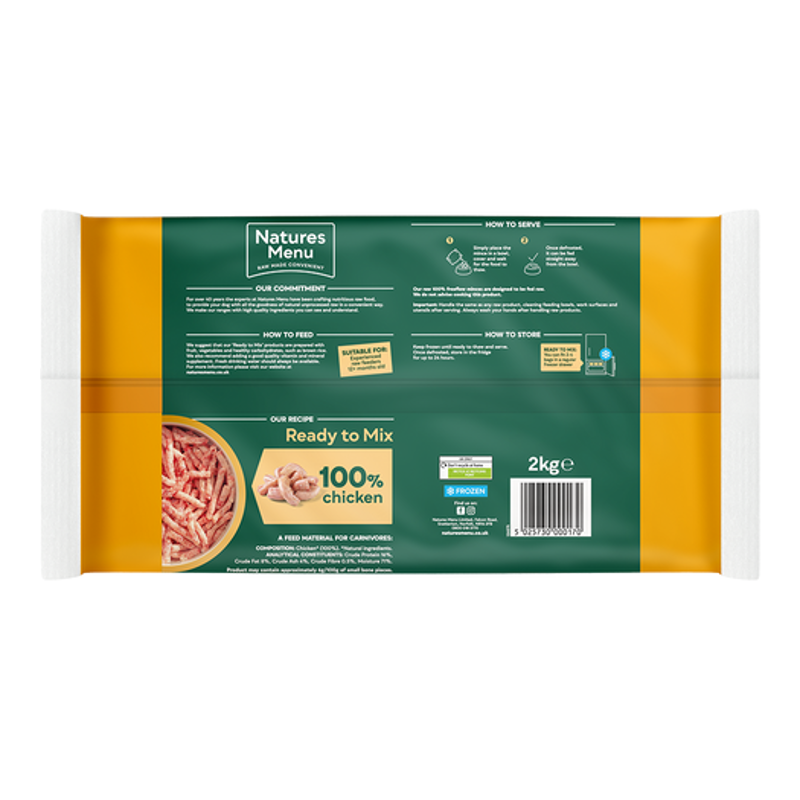 Natures Menu Frozen Freeflow Chicken Mince-1