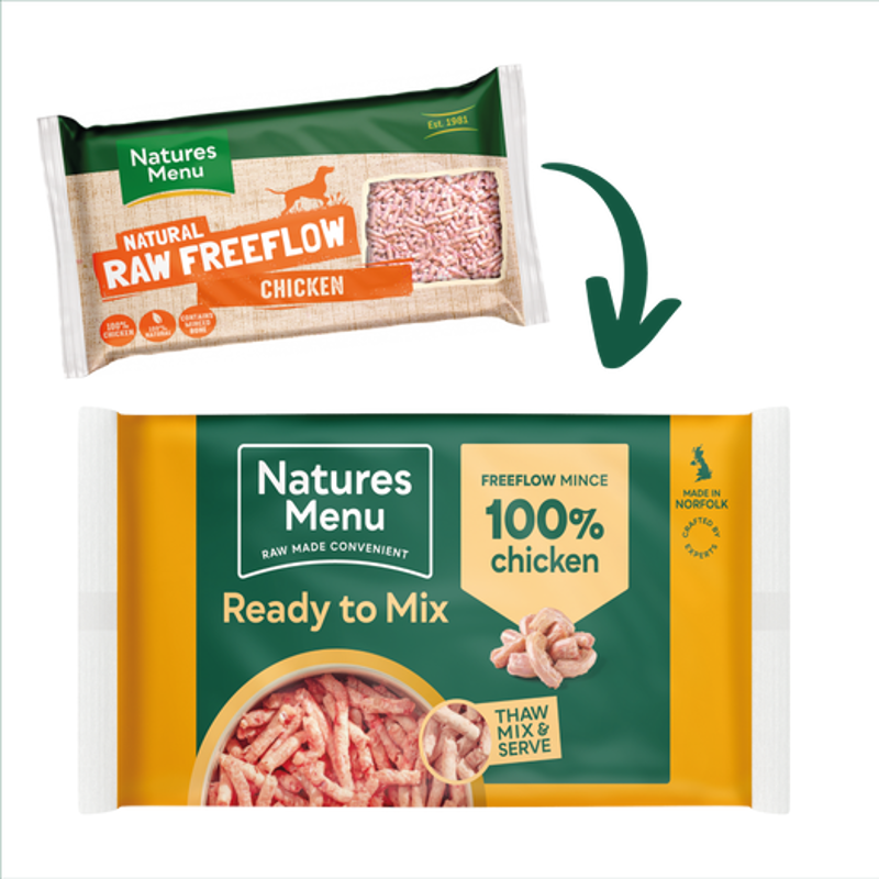 Natures Menu Frozen Freeflow Chicken Mince-3
