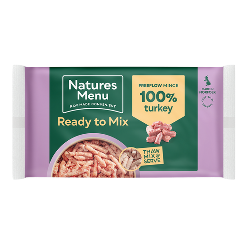 Natures Menu Frozen Freeflow Turkey Mince