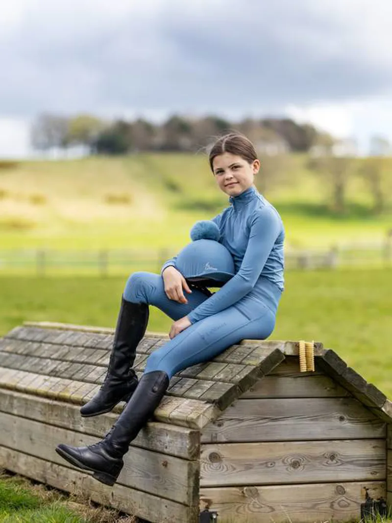 LeMieux Young Rider Base Layer Ice Blue-2