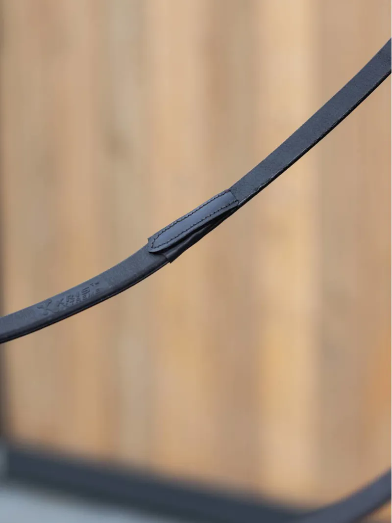 LeMieux Kris Extreme Rubber Reins Brown-2