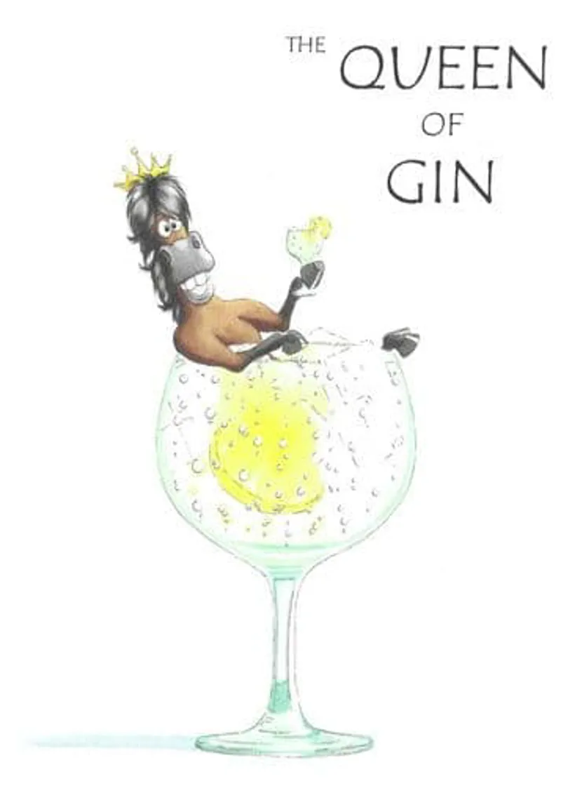 Spartan Gin Queen Card