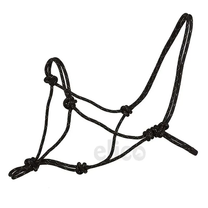 Elico Dovedale Rope Control Headcollar Black