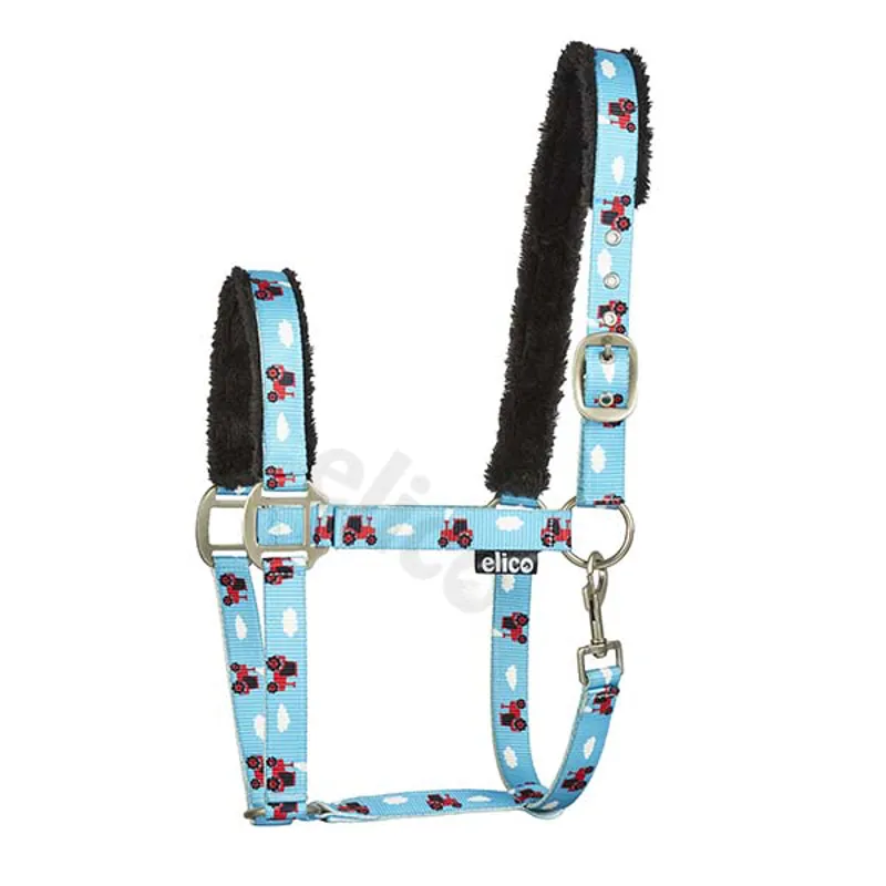 Elico Tractor Headcollar Blue