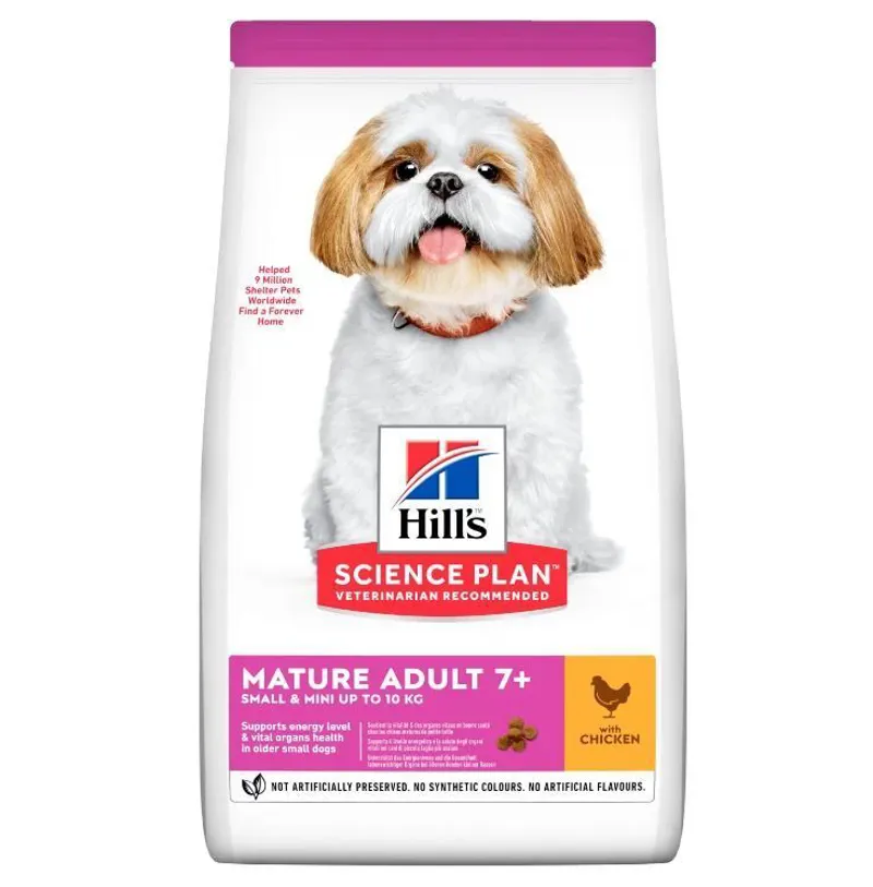 Hills Science Plan Mature 7+ Sm Mini Dry Chicken 1.5kg