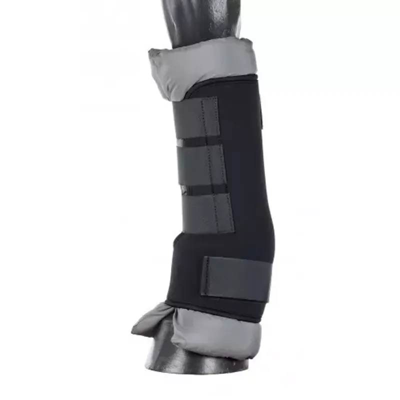 Hy Equestrian Stable Protection Boot - - Black with Grey Lining