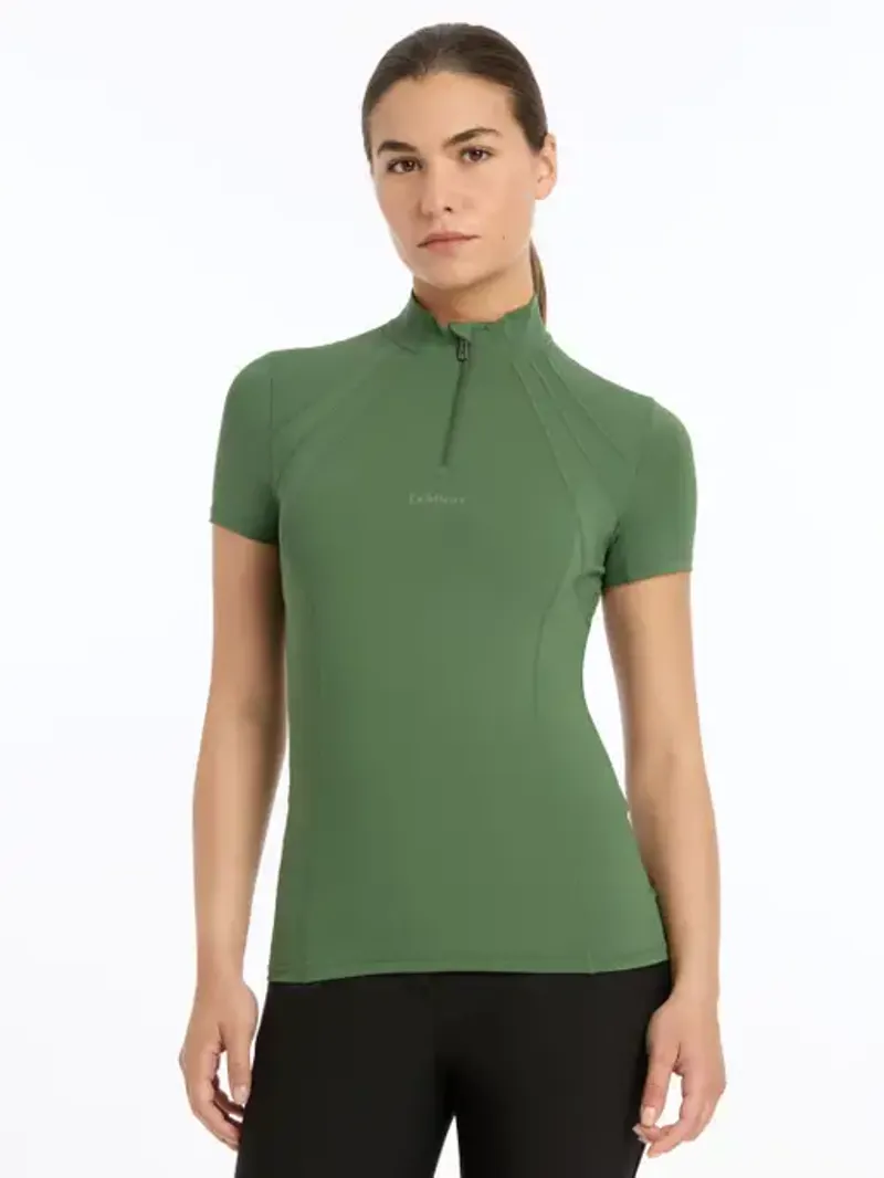 LeMieux Mia Mesh Short Sleeve Base Layer Hunter Green