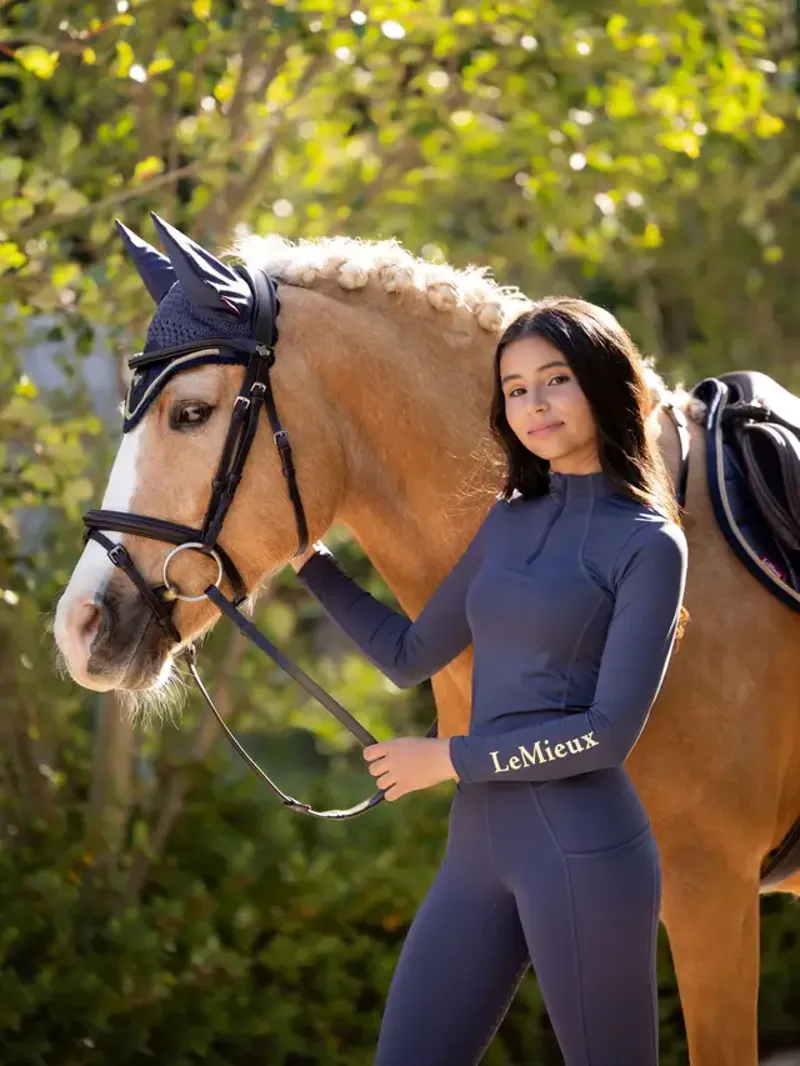 LeMieux Young Rider Base Layer Dusk Blue-2