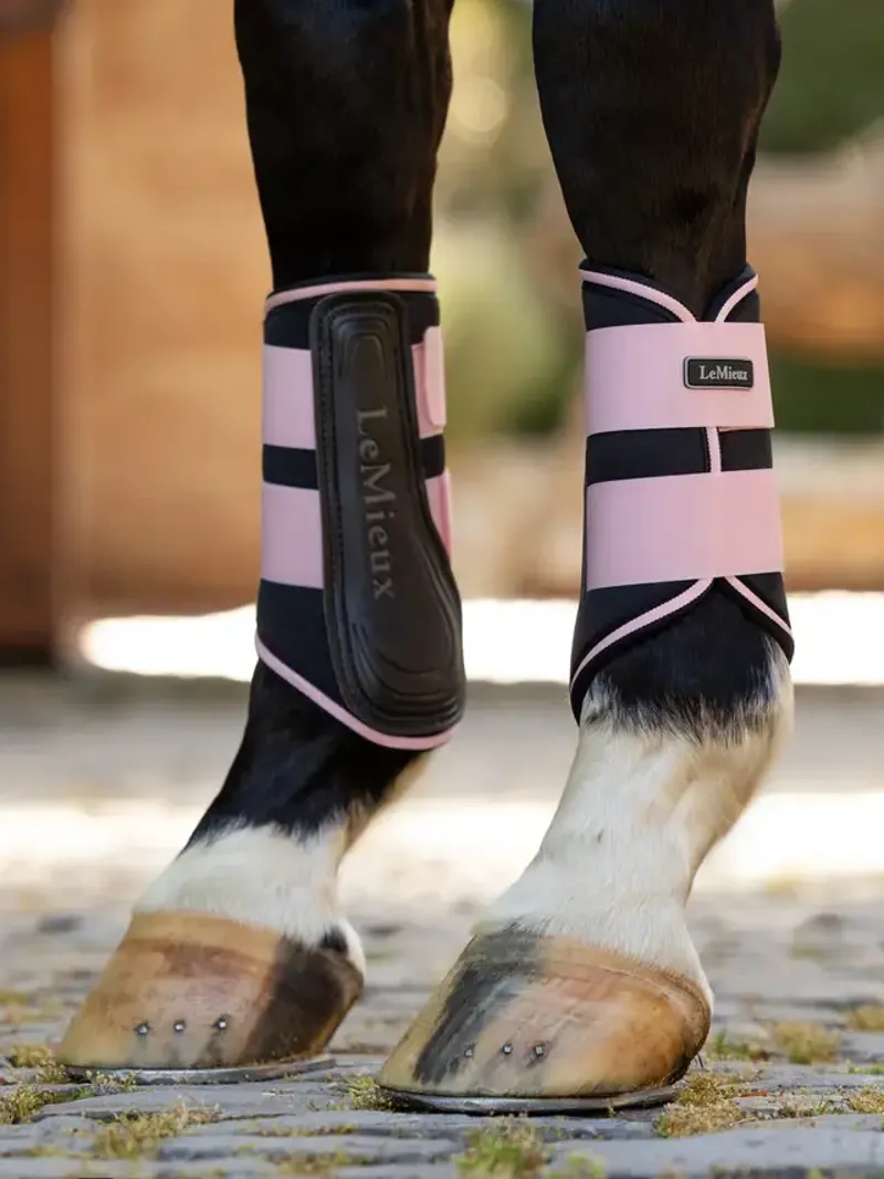 LeMieux Grafter Brushing Boots Blossom-2