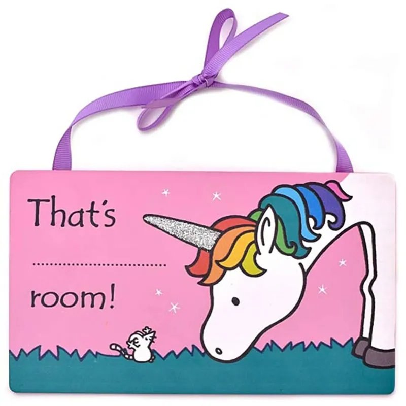 Jenkinsons Unicorn Door Hanger Pink