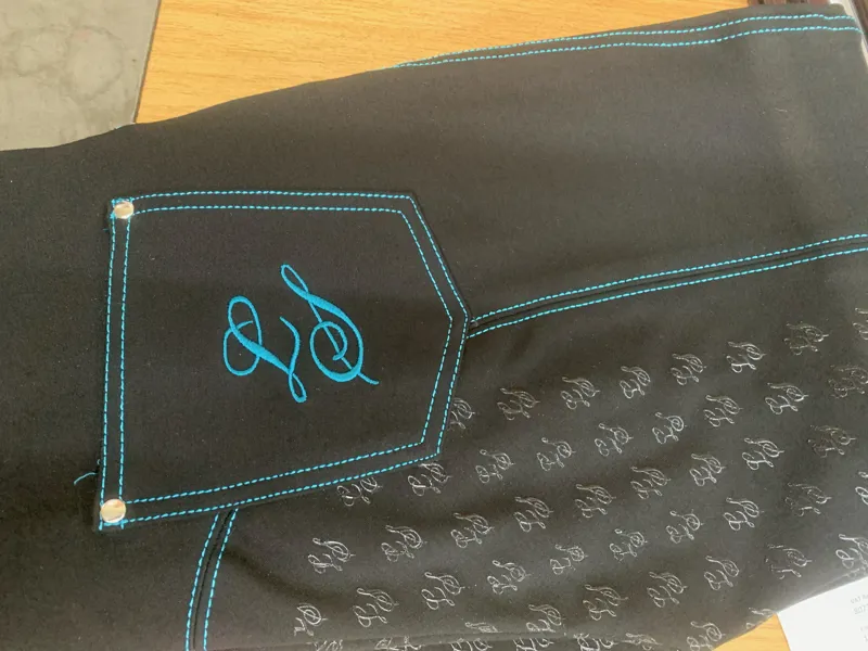 Legacy Ladies Plain Silicone Breech Blk/Turq