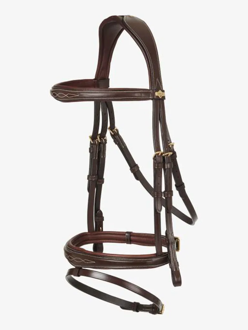 LeMiuex Kudos Competition Flash Bridle Havana-4