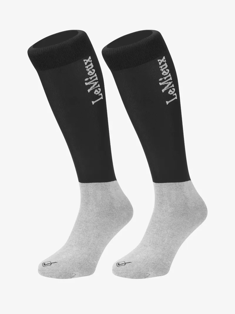 LeMieux Competition Sock Black Large 2 pack