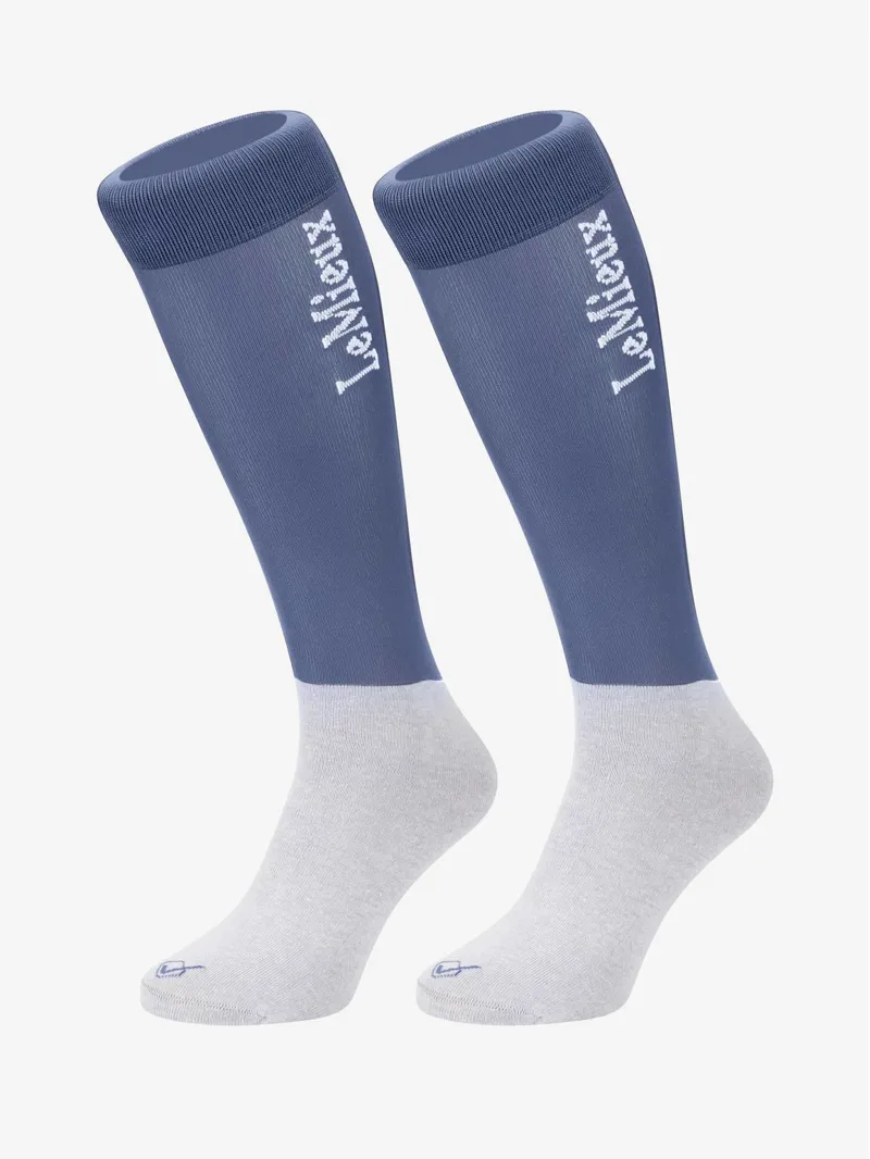 LeMieux Competition Socks Ice Blue Twin Pack