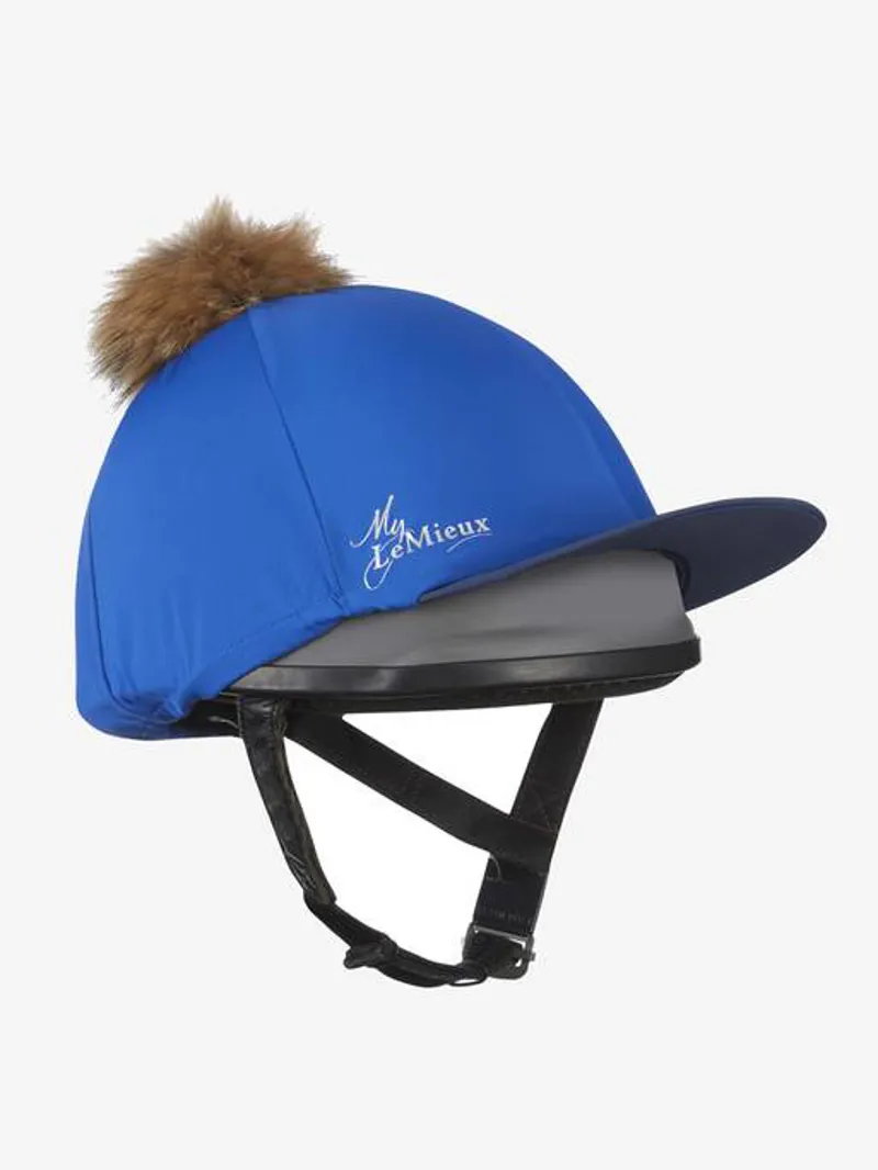 LeMieux Pom Hat Silk Benetton Blue