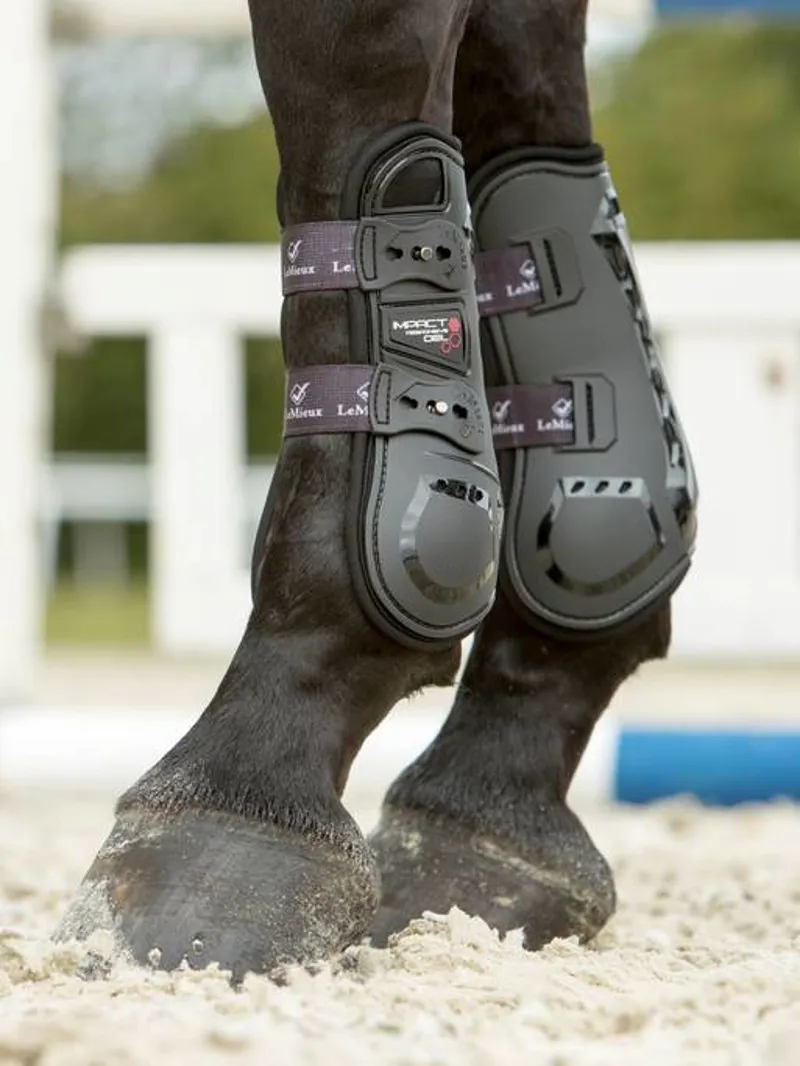 LeMieux Impact Responsive Tendon Boots Black-3