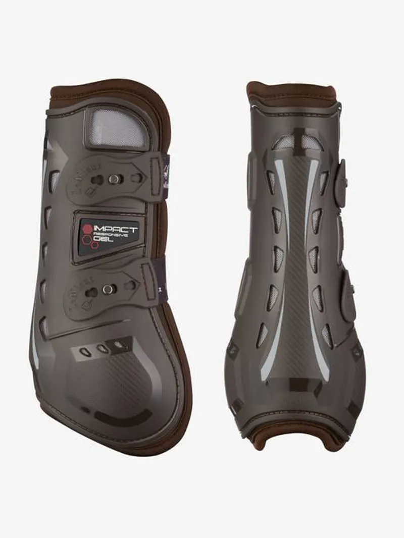 LeMieux Impact Responsive Tendon Boots Brown