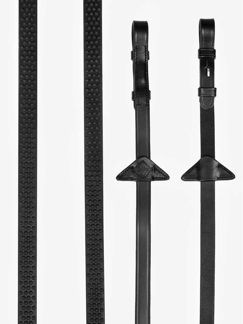 LeMieux Soft Rubber Reins Black