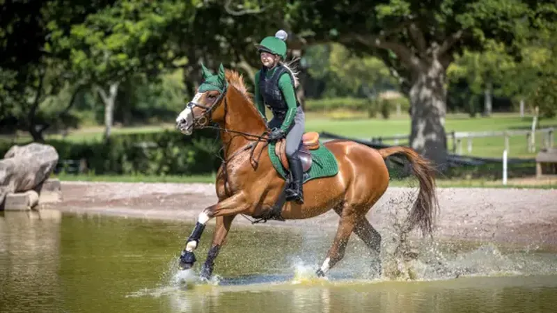 LeMieux Suede Close Contact Square Hunter Green