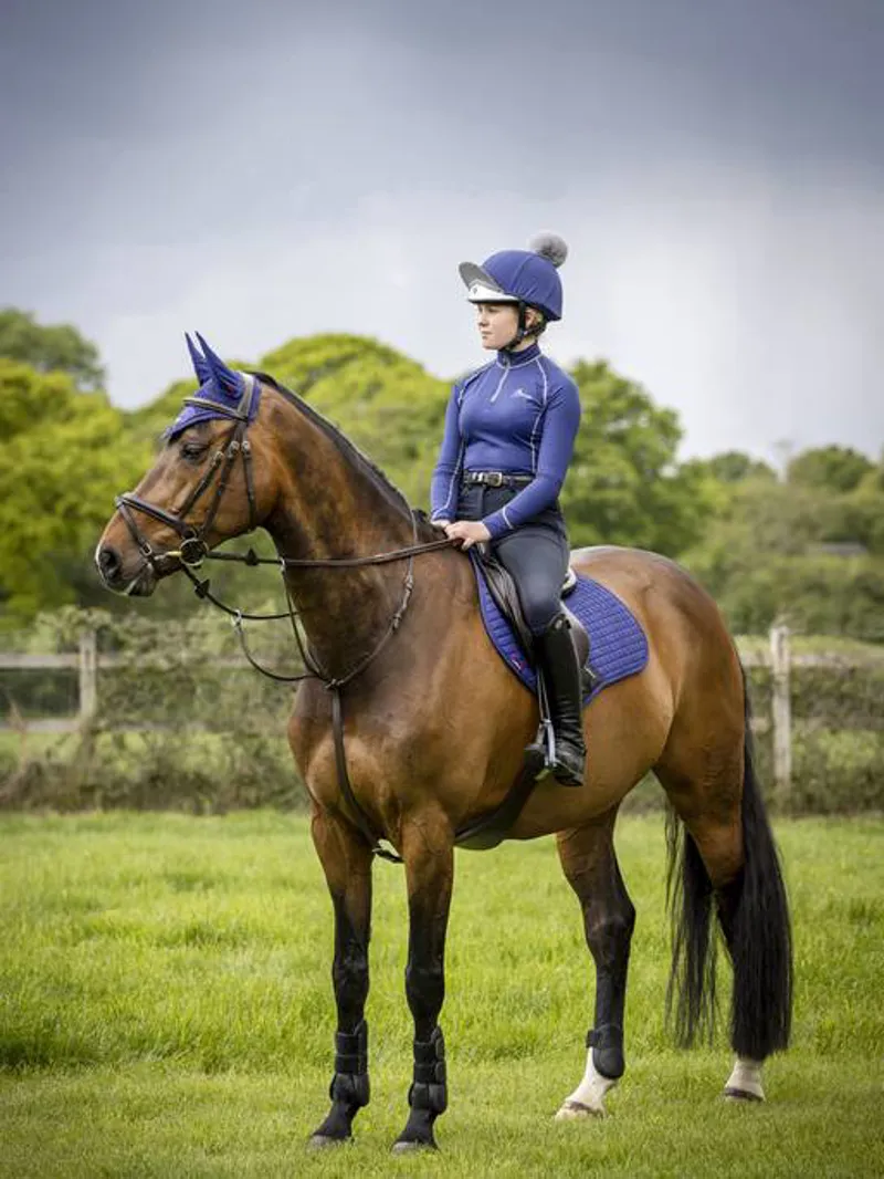 LeMieux Pom Hat Silk Ink Blue-1