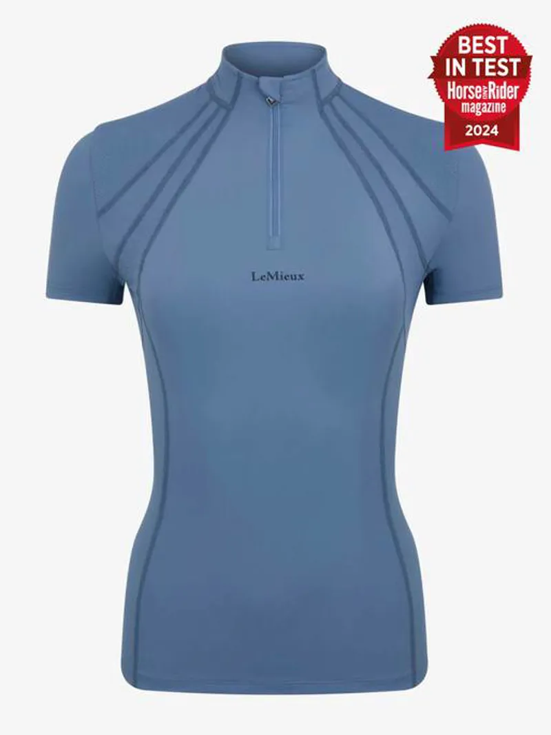 LeMieux Mia Mesh Short Sleeve Base Layer Ice Blue