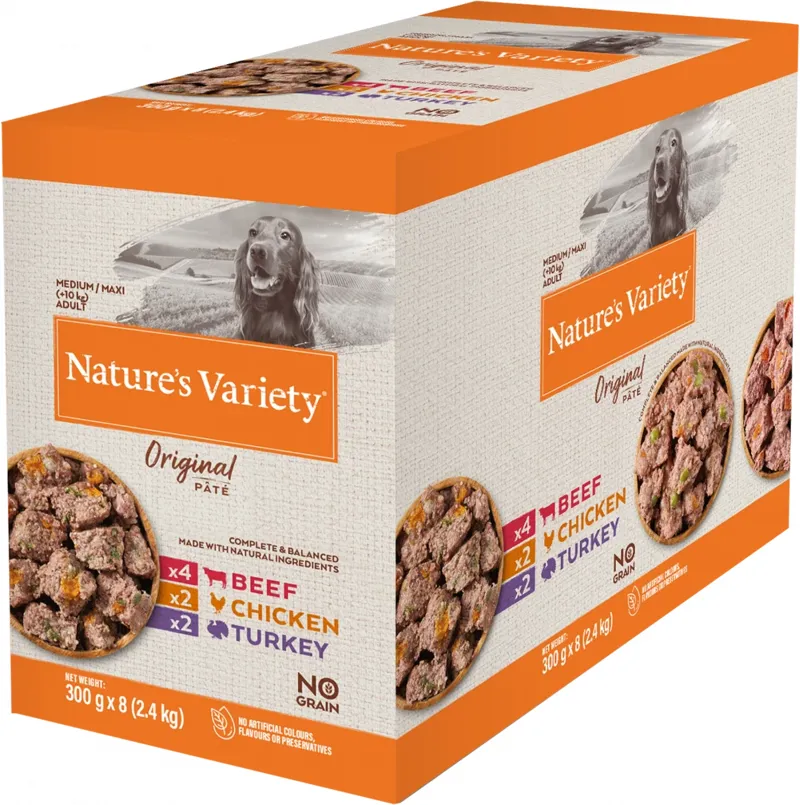 Natures Variety Medium Adult Multipack Pouches 8PK-1