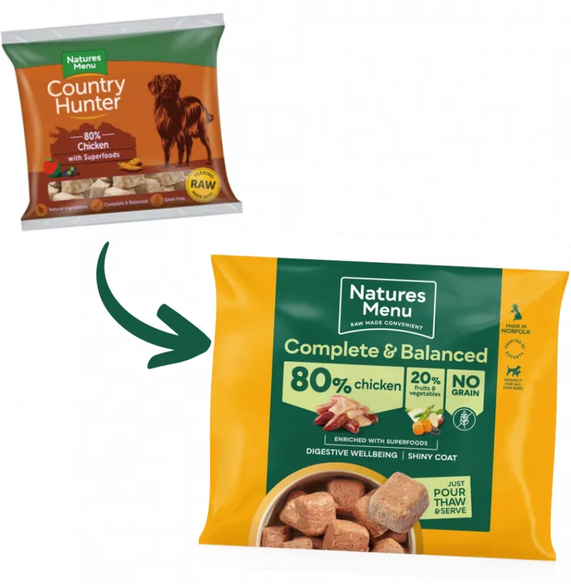 Natures Menu 80/20 Chicken With Superfoods Frozen Dog Food-3
