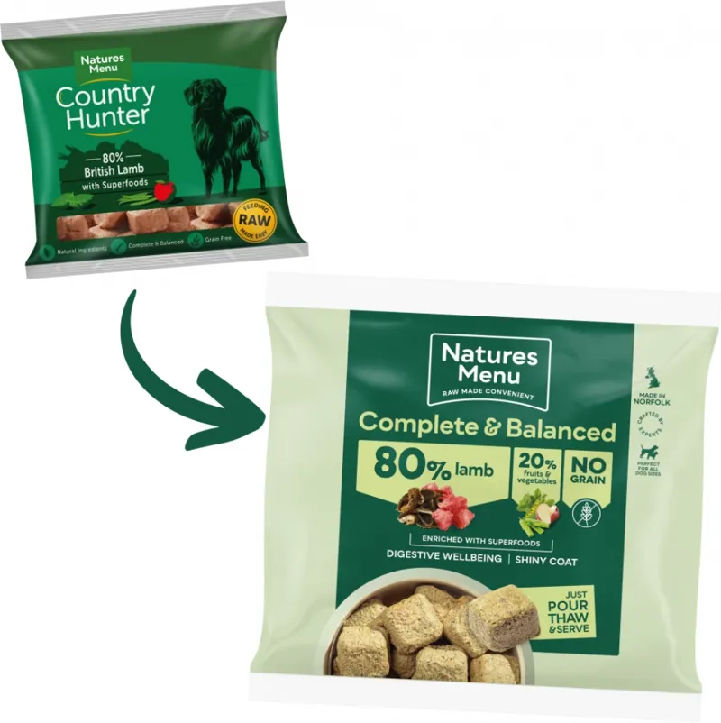 Natures Menu 80/20 Lamb with Superfoods Frozen Dog Food-3