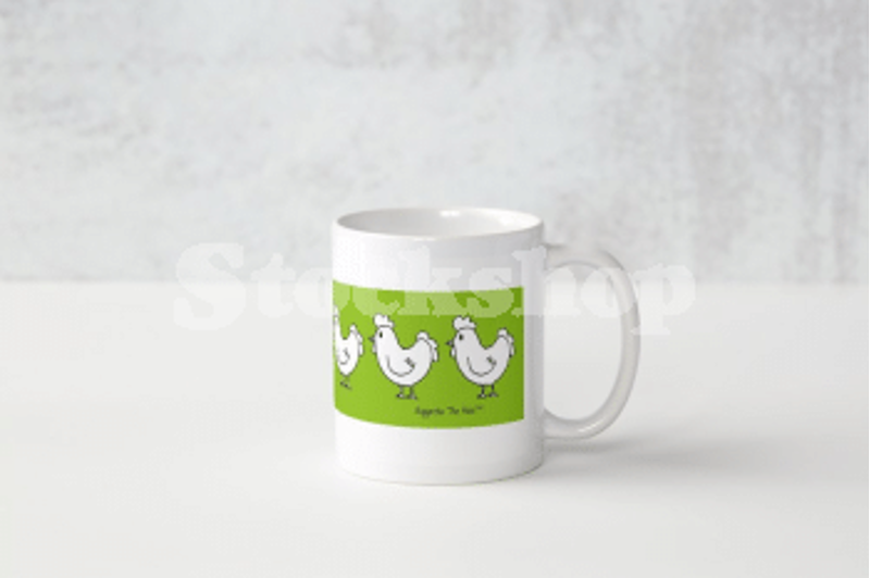 Eggatha The Hen Mug Green