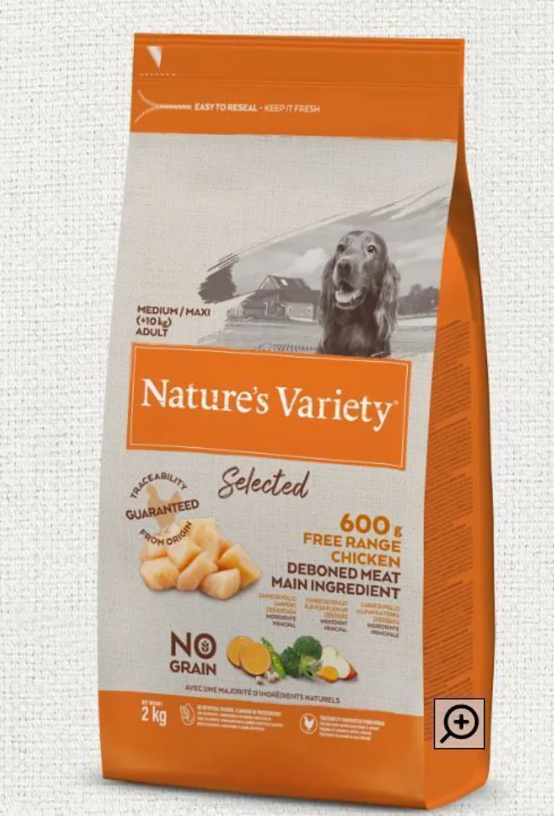 Natures Variety Selected Dry Free Range Chicken Adult Dog 2kg