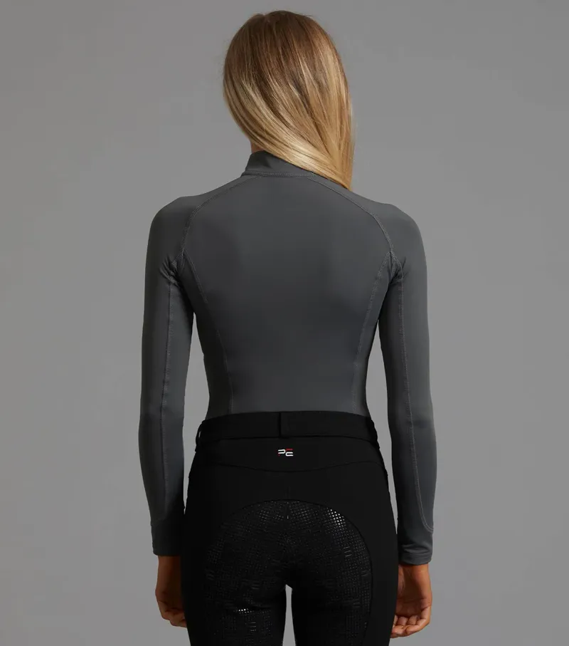 Premier Equine Ombretta Ladies Technical Riding Top Anthracite Grey-1
