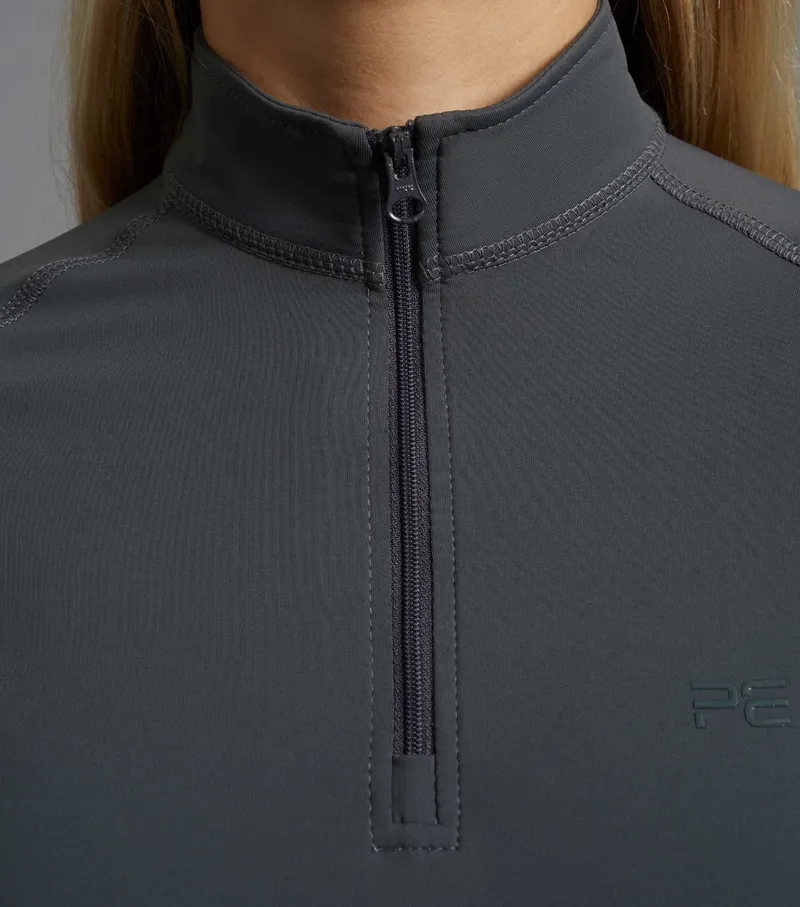 Premier Equine Ombretta Ladies Technical Riding Top Anthracite Grey-3
