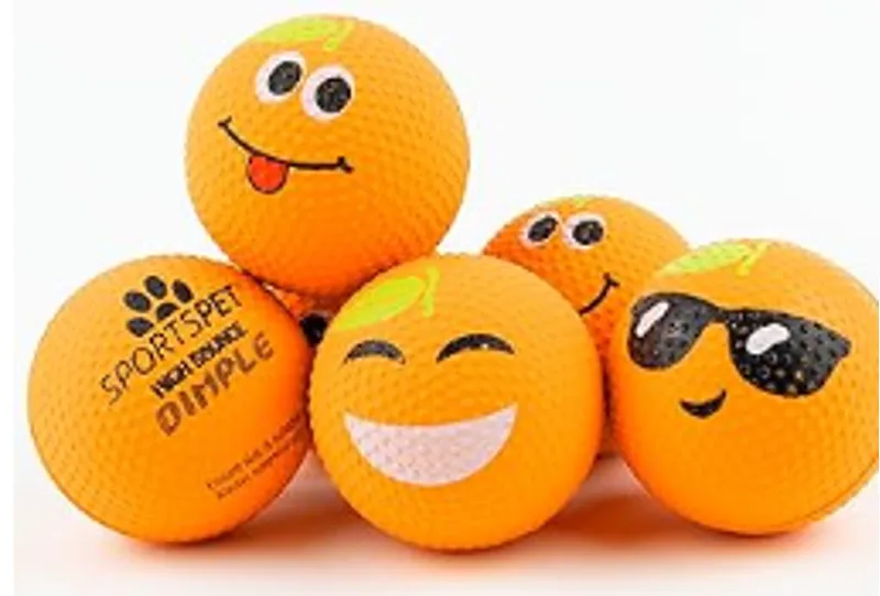 Sportspet High Bounce Dimple Mandarin Balls 6pk-2