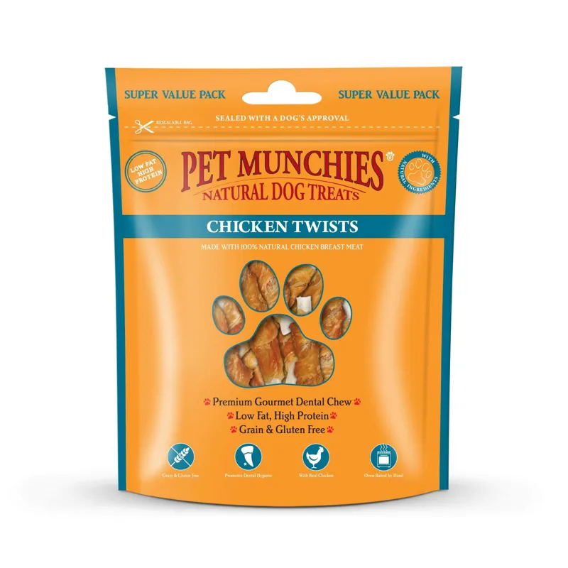 Pet Munchies Chicken Twists Dog Treats 290g