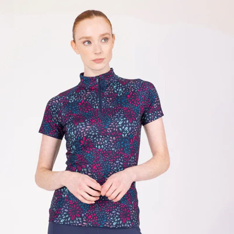 Aubrion React Short Sleeve Base Layer Petal