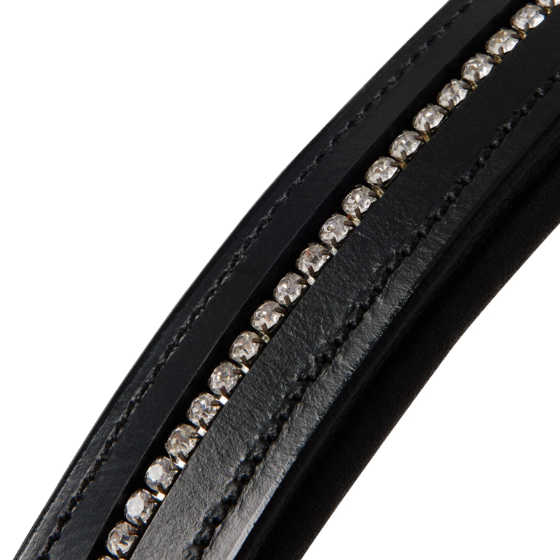 Cameo Competition Leather Headcollar -  Black and Full -2