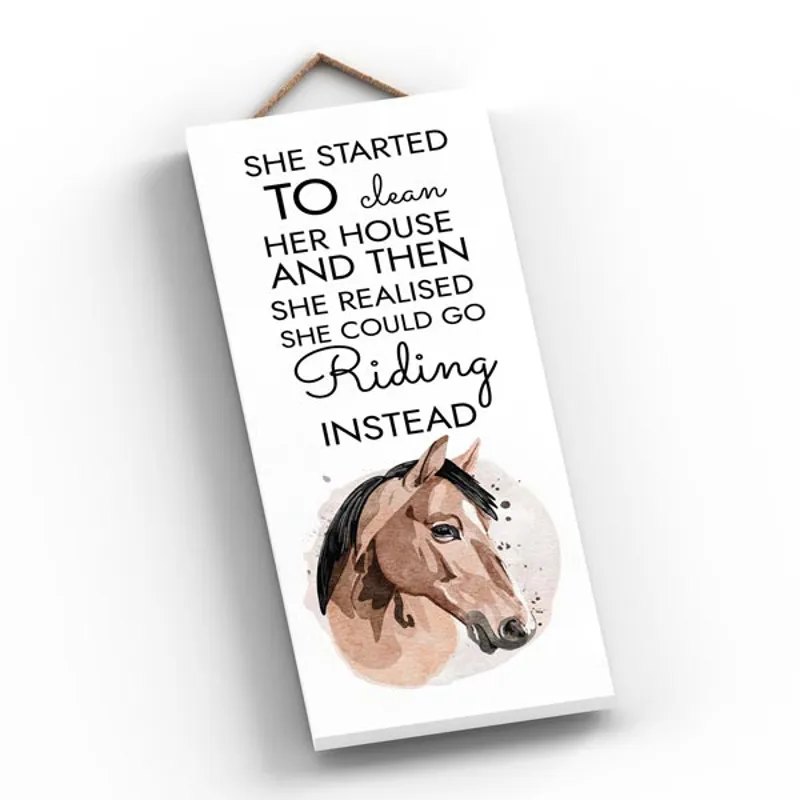 Elico Wooden Plaque Clean House