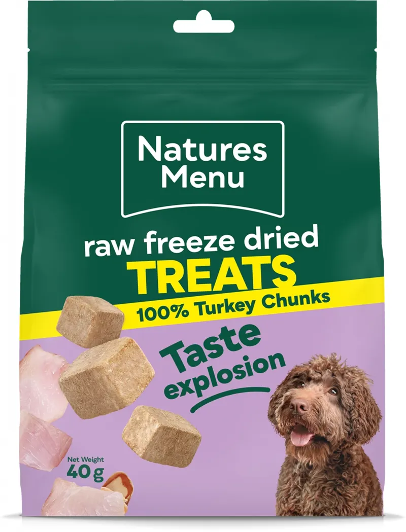 Natures Menu FD Meat Chunks Turkey 40gm