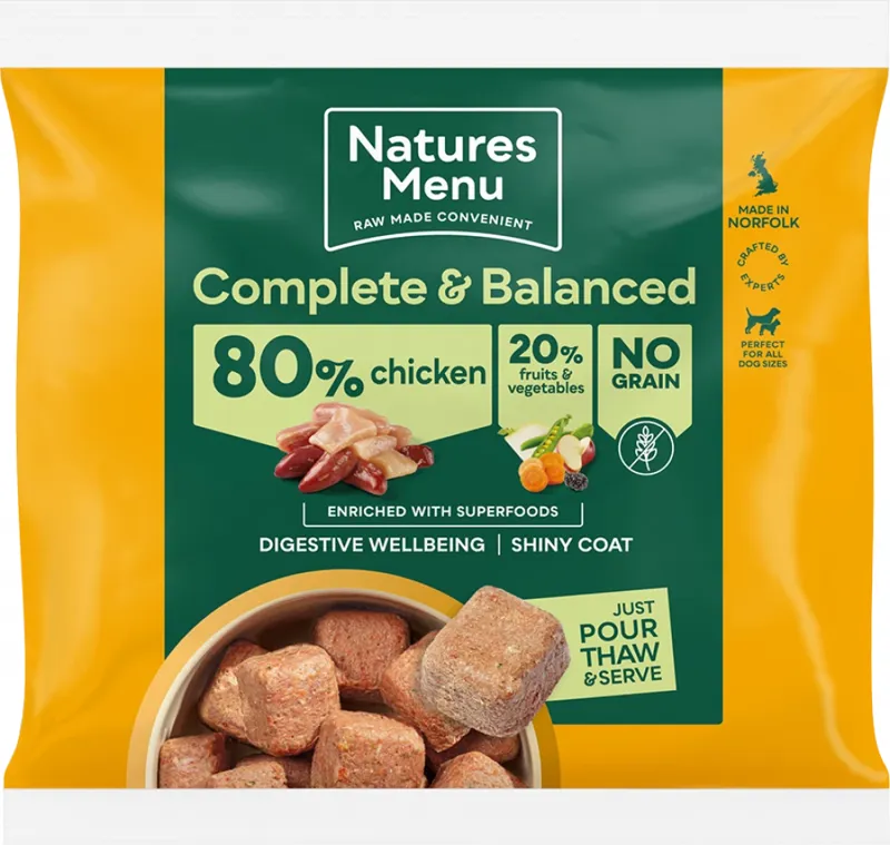 Natures Menu 80/20 Chicken With Superfoods Frozen Dog Food