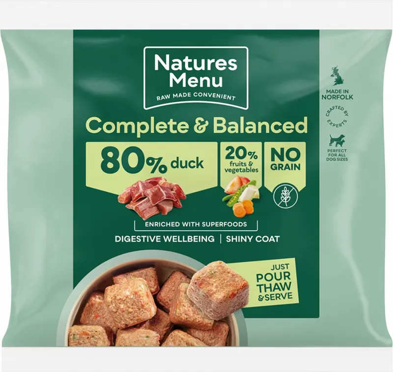 Natures Menu Frozen 80 Nuggets Duck 1kg