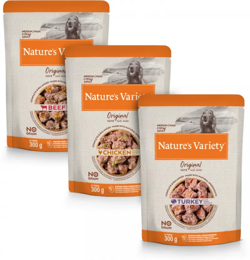 Natures Variety Medium Adult Multipack Pouches 8PK