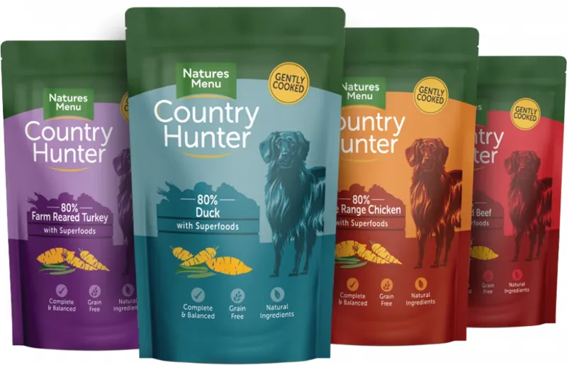 Natures Menu Country Hunter Pouches BOX Mixed