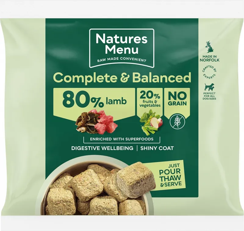 Natures Menu 80/20 Lamb with Superfoods Frozen Dog Food