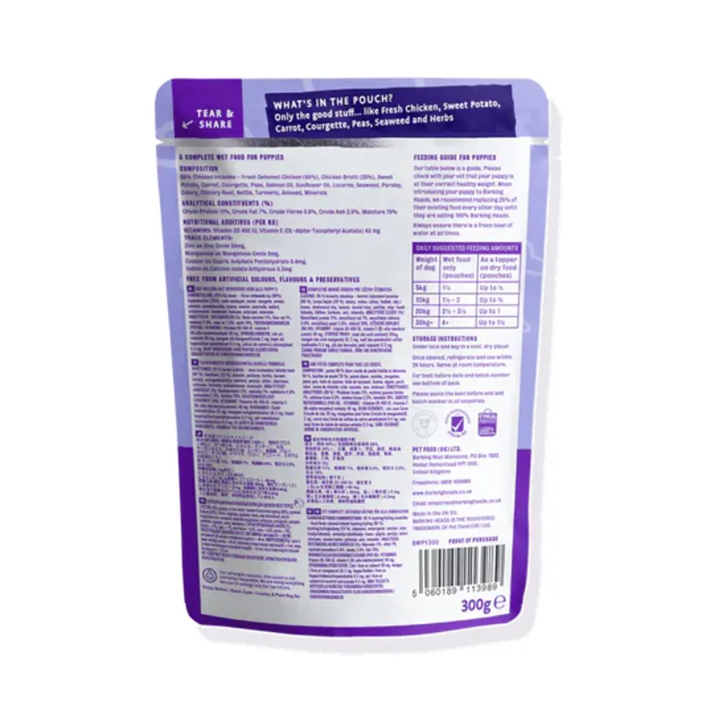 Barking Heads Puppy Days Wet Food Pouches-3