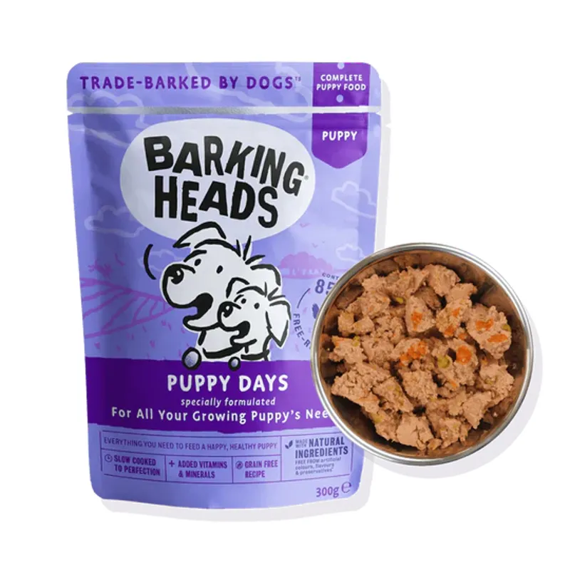Barking Heads Puppy Days Wet Food Pouches