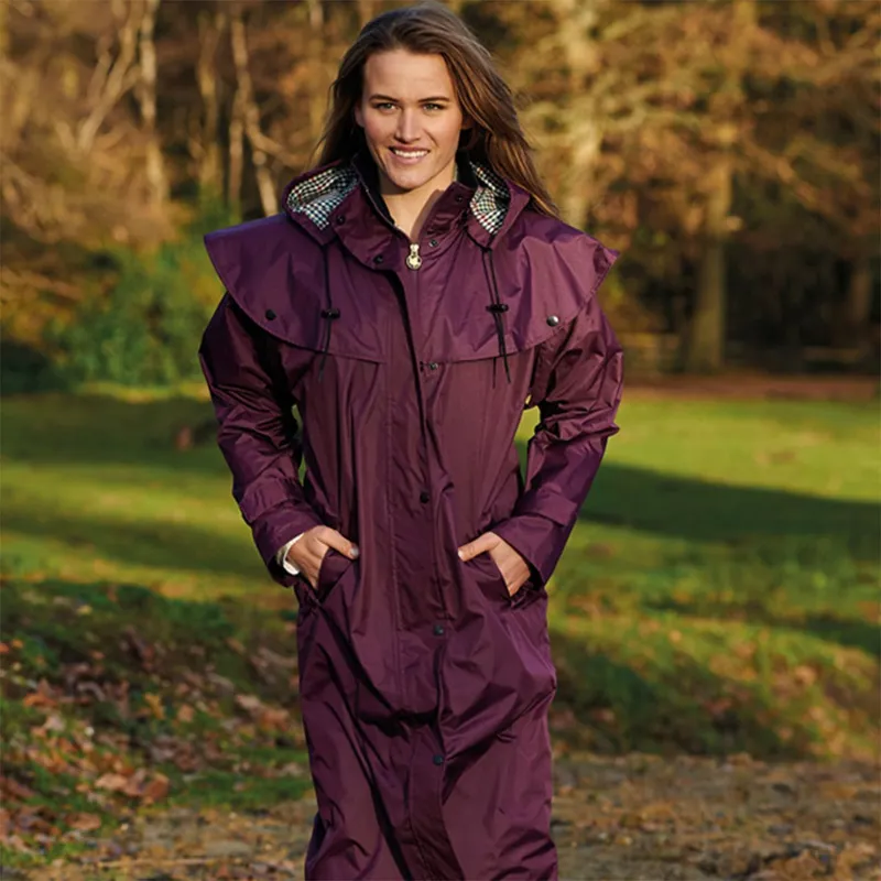 Champion Women's Sandringham Long Waterproof Coat - Plum