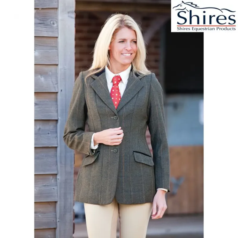 Shires Ladies Huntingdon Jacket - Green Check